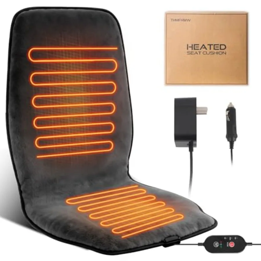 Dark Grey Heated Seat Cover Cushion with Heat Warmer, Large Size Soft Comfortable Winter Seat Cover Cushion Heating Pad for Off
Dark Grey Heated Seat Cover Cushion with Heat Warmer, Large Size Soft Comfortable Winter Seat Cover Cushion Heating Pad for Off