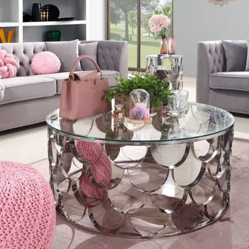 Luxury Living Room Coffee Table Golden Stainless Steel Fish Scale Accent Table Marble Tempered Glass Tea Table For Home Hotel
Luxury Living Room Coffee Table Golden Stainless Steel Fish Scale Accent Table Marble Tempered Glass Tea Table For Home Hotel