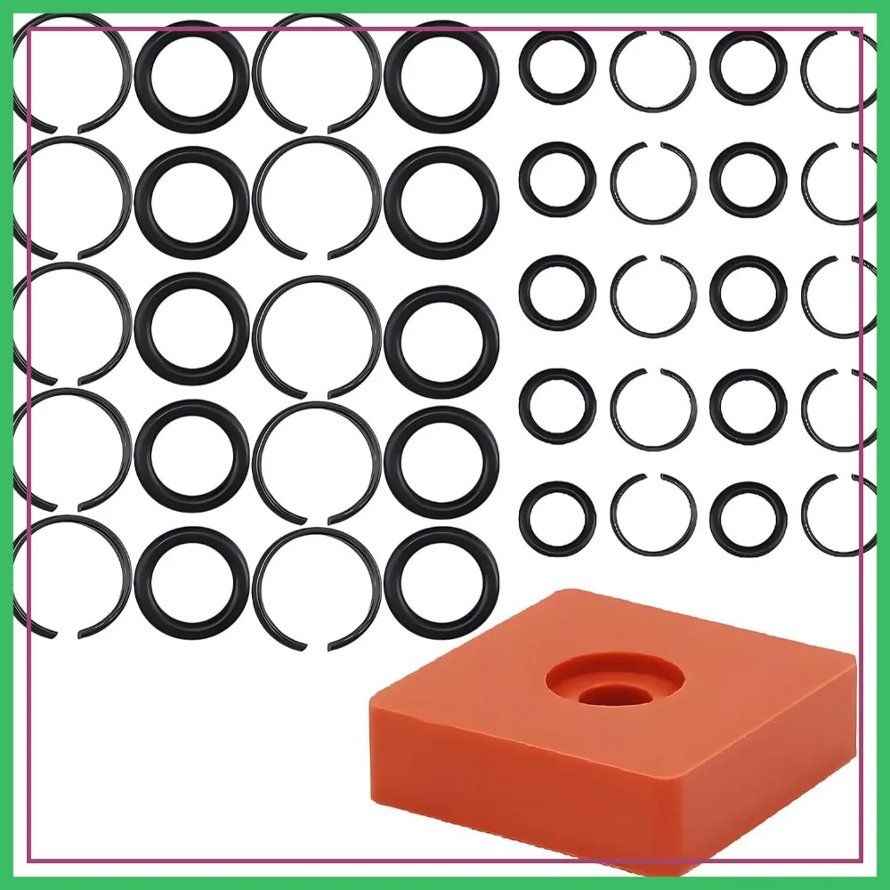 (20 Sets) 3/8" & 1/2" Impact Wrench Retainer Rings with O-Ring Kit and Install Tool
(20 Sets) 3/8" & 1/2" Impact Wrench Retainer Rings with O-Ring Kit and Install Tool