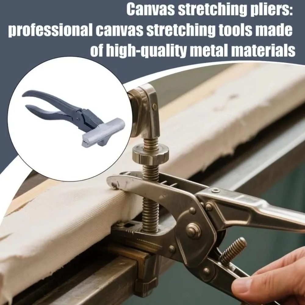 Durable Construction Stretching Canvas Pliers Padded Handle Professional Grade Framing Tool Tightening Function Return Mechanism
Durable Construction Stretching Canvas Pliers Padded Handle Professional Grade Framing Tool Tightening Function Return Mechanism