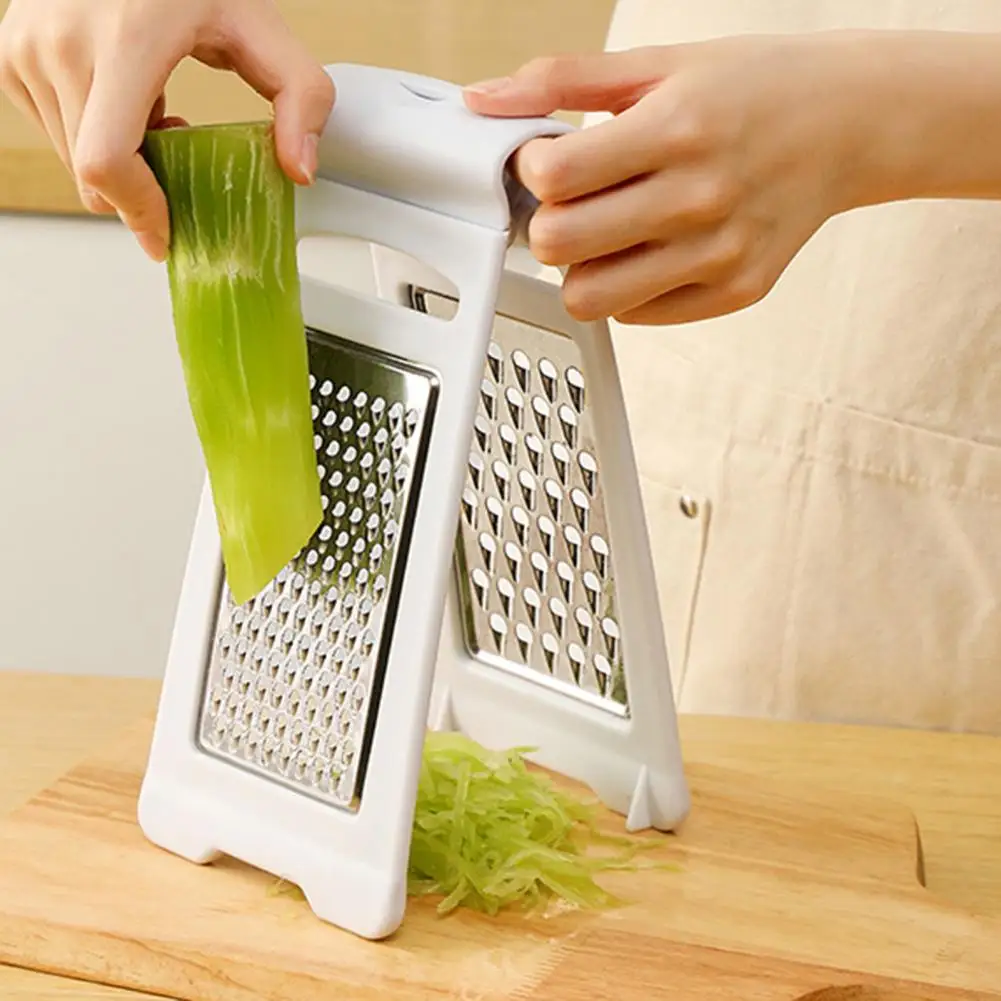 Kitchen Supplies Double Vegetable Grater Versatile Kitchen Tool Carrot Cucumber Slicer Vegetable Grater Double-sided Blade
Kitchen Supplies Double Vegetable Grater Versatile Kitchen Tool Carrot Cucumber Slicer Vegetable Grater Double-sided Blade