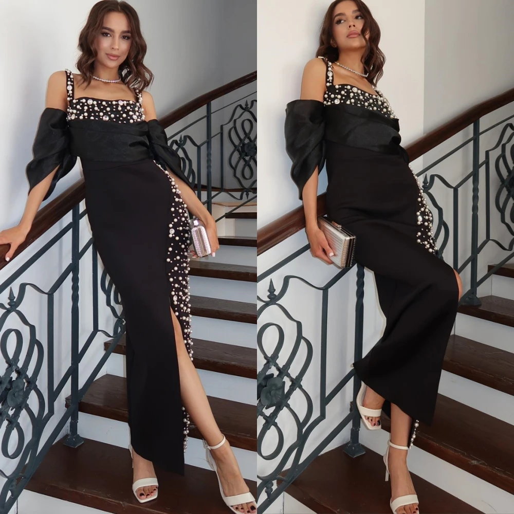 Customized Elegant Jersey Square Collar Evening Dress Classic Mermaid Prom Dresses Fashion Pearls Special Occasion Gowns
Customized Elegant Jersey Square Collar Evening Dress Classic Mermaid Prom Dresses Fashion Pearls Special Occasion Gowns