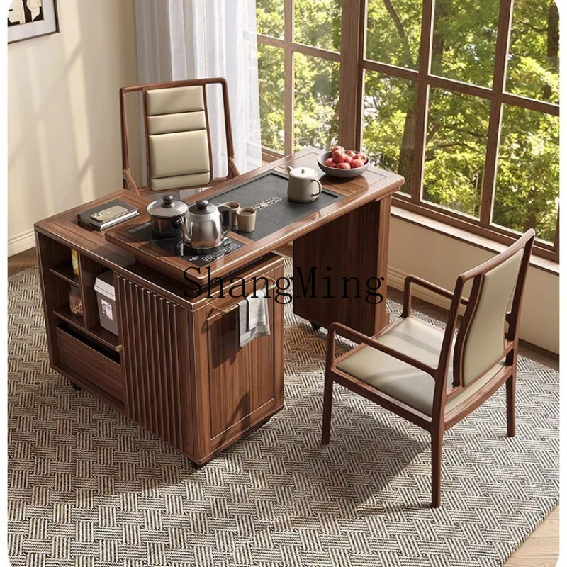 SM solid wood rotating tea table chair living room balcony leisure new Chinese tea table multi-function cabinet
SM solid wood rotating tea table chair living room balcony leisure new Chinese tea table multi-function cabinet