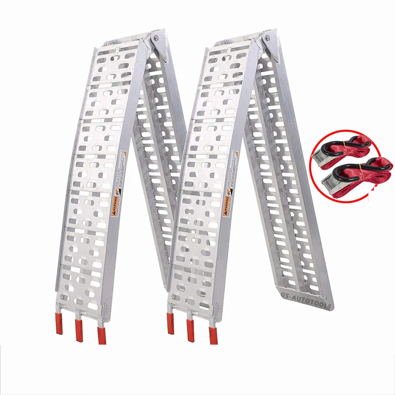 1PC ATV Loading Ramps Aluminum Ladder 750 lbs Capacity Scrambling Pickup Trucks Folding Ramps For Lawn Mower Trailer Motorcycle
1PC ATV Loading Ramps Aluminum Ladder 750 lbs Capacity Scrambling Pickup Trucks Folding Ramps For Lawn Mower Trailer Motorcycle