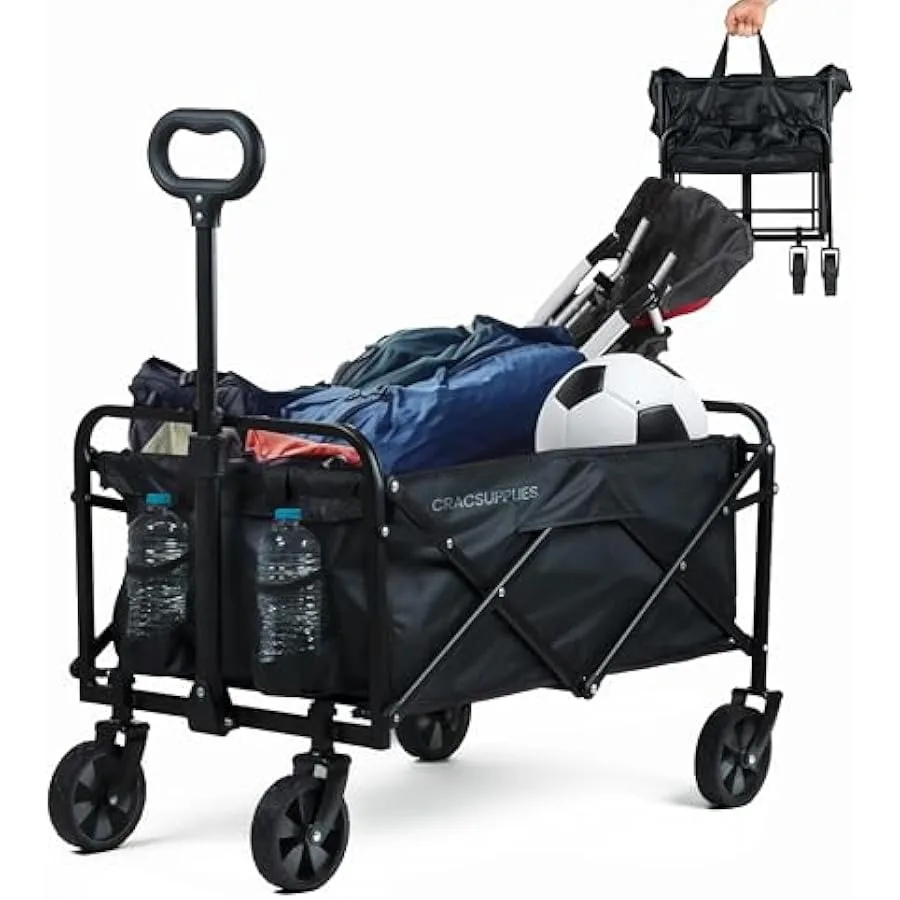 Foldable Wagon 250 lb Load Capacity Collapsible Wagon Cart - Folding Wagon with 360° Rotating Wheels - Grocery Cart on Wheels -
Foldable Wagon 250 lb Load Capacity Collapsible Wagon Cart - Folding Wagon with 360° Rotating Wheels - Grocery Cart on Wheels -