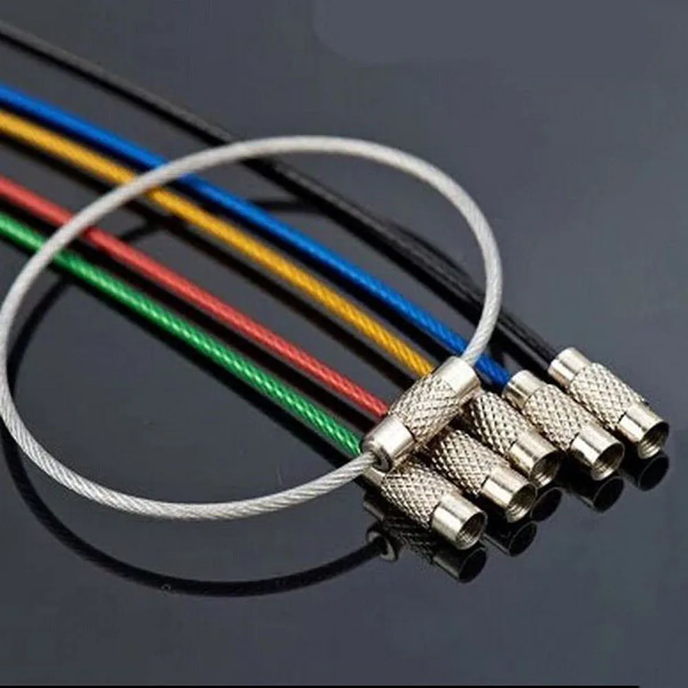 10Pcs Colorful EDC Keychain Stainless Steel Carabiner Key Holder Outdoor Tools Wire Keyrings Cable Rope Screw Locking Key Chain
10Pcs Colorful EDC Keychain Stainless Steel Carabiner Key Holder Outdoor Tools Wire Keyrings Cable Rope Screw Locking Key Chain