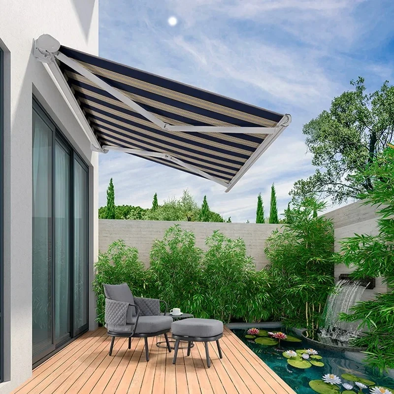 Folding Arm Awning Modern Aluminum Window Awning Balcony Outdoor Retractable Awning Used In Front And Back Yard
Folding Arm Awning Modern Aluminum Window Awning Balcony Outdoor Retractable Awning Used In Front And Back Yard