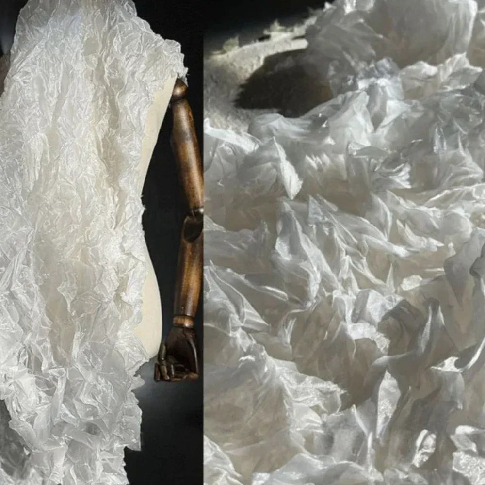 Texture Pleated Fabric for Wedding Background Decoration Designer Cloth Apparel Diy Sewing Material
Texture Pleated Fabric for Wedding Background Decoration Designer Cloth Apparel Diy Sewing Material