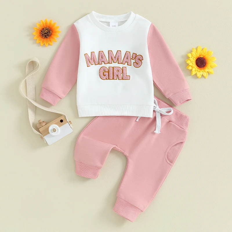Toddler Girls 2 Piece Outfit Letter Pattern Long Sleeve Sweatshirt And Elastic Pants Set Baby Cute Fall Clothes
Toddler Girls 2 Piece Outfit Letter Pattern Long Sleeve Sweatshirt And Elastic Pants Set Baby Cute Fall Clothes