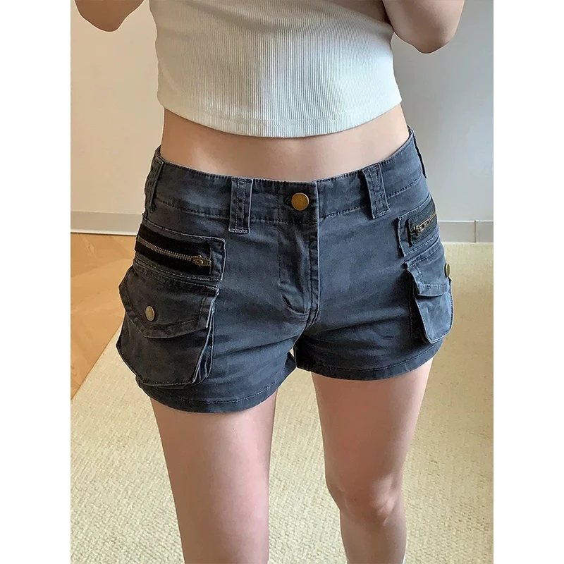 Women's Grey Cargo Jeans Shorts Pocket Y2K Japanese Harajuku High Street 2000S Style Aesthetic Sexy Retro Denim Shorts Clothing
Women's Grey Cargo Jeans Shorts Pocket Y2K Japanese Harajuku High Street 2000S Style Aesthetic Sexy Retro Denim Shorts Clothing