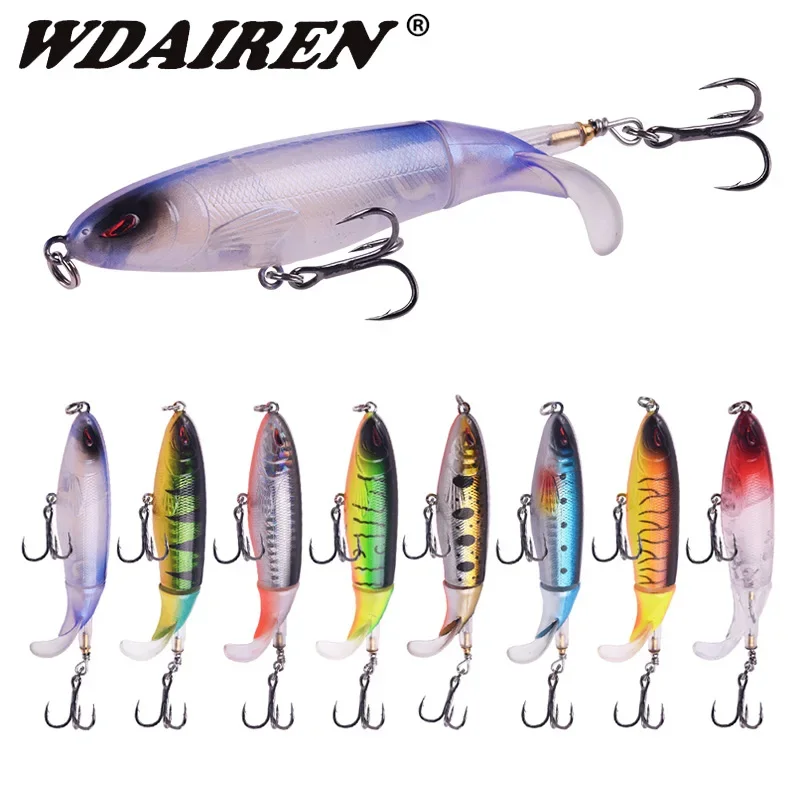1 Pc Topwater Plopper Fishing Lure 10cm 13.5g Rotating Soft Tail Artificial Hard Bait Bass Pike Leurre Pesca Fishing Tackle
1 Pc Topwater Plopper Fishing Lure 10cm 13.5g Rotating Soft Tail Artificial Hard Bait Bass Pike Leurre Pesca Fishing Tackle