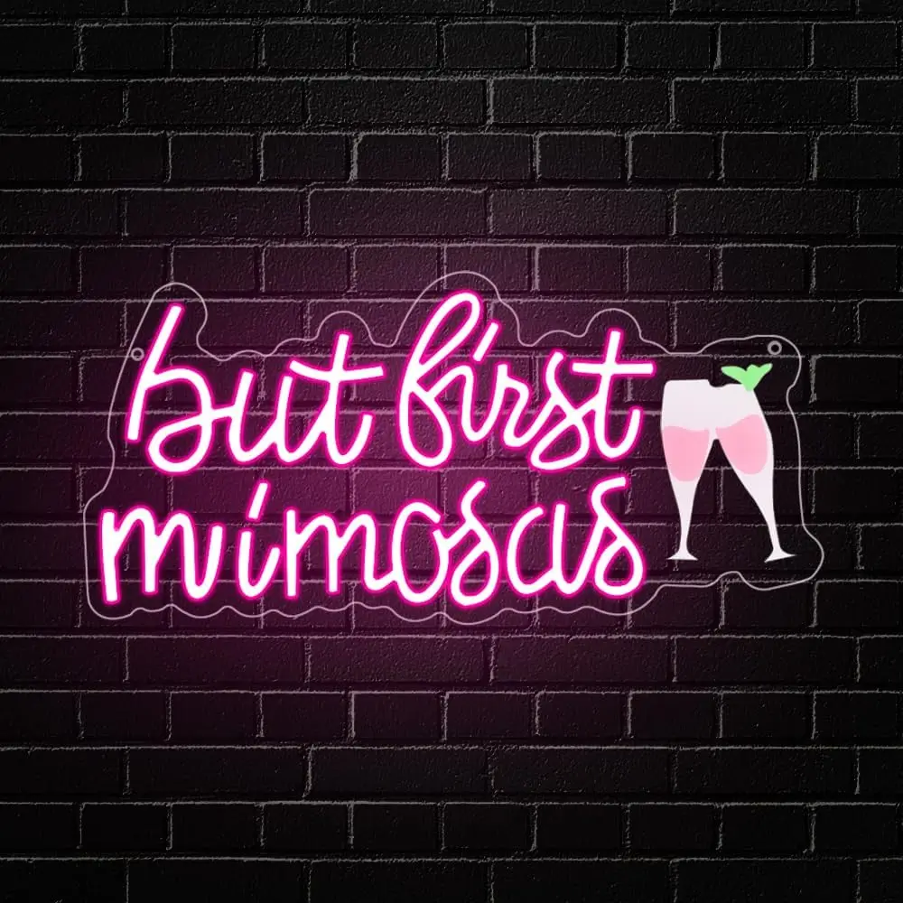 But First Mimosas LED Neon Sign USB Powered Wall Light Decor For Bar Cafe Restaurant Brunch Party Cocktail Wall Decoration Gift
But First Mimosas LED Neon Sign USB Powered Wall Light Decor For Bar Cafe Restaurant Brunch Party Cocktail Wall Decoration Gift