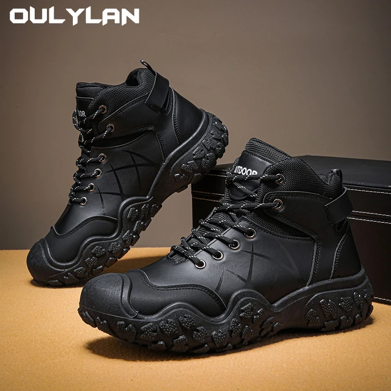 Oulylan 2025 Outdoor Men's Boots Hiking Shoes for Men Leather Climbing Mens Shoes Waterproof Non-slip Men Ankle Boots
Oulylan 2025 Outdoor Men's Boots Hiking Shoes for Men Leather Climbing Mens Shoes Waterproof Non-slip Men Ankle Boots