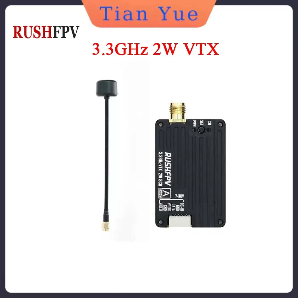 RUSHFPV 3,3 ГГц 2 Вт VTX с круговой поляризационной антенной SMA поддерживает протокол Tramp IRC для RC FPV дрона дальнего действия
RUSHFPV 3,3 ГГц 2 Вт VTX с круговой поляризационной антенной SMA поддерживает протокол Tramp IRC для RC FPV дрона дальнего действия