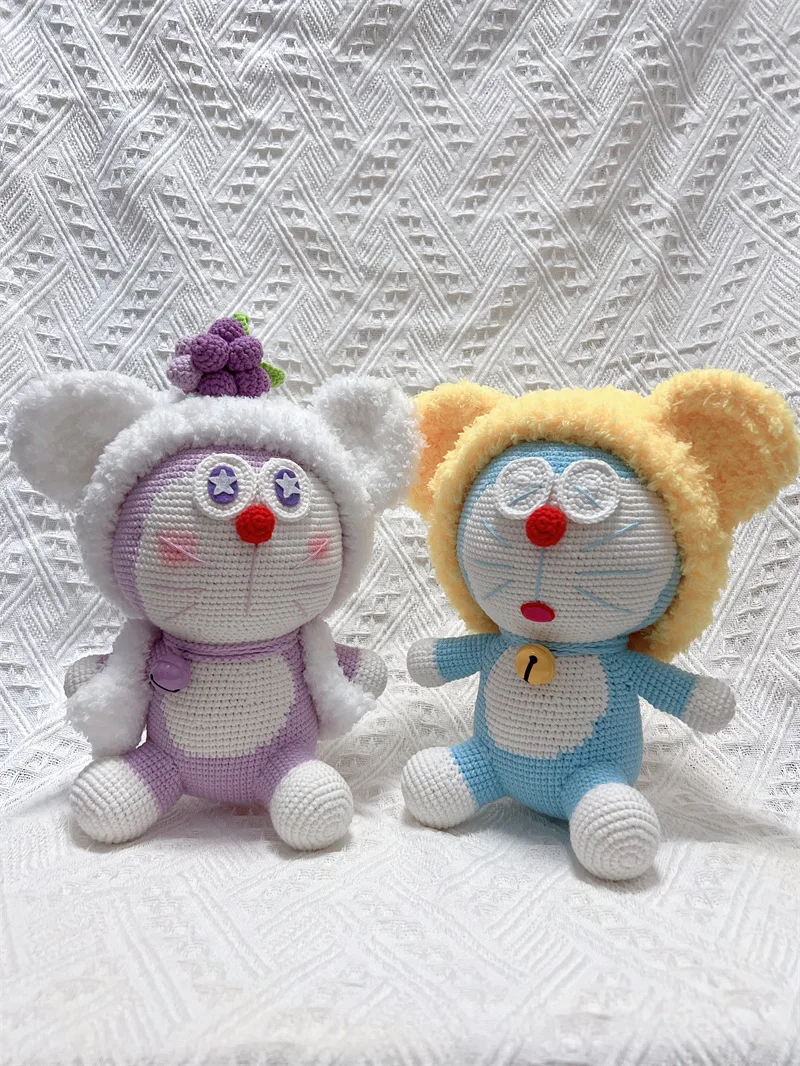 Hand-crocheted Large Size Cartoon Animal Dolls DIY Cute Robotic Cat Hippo Classic Toy Gift for Children or Adults
Hand-crocheted Large Size Cartoon Animal Dolls DIY Cute Robotic Cat Hippo Classic Toy Gift for Children or Adults