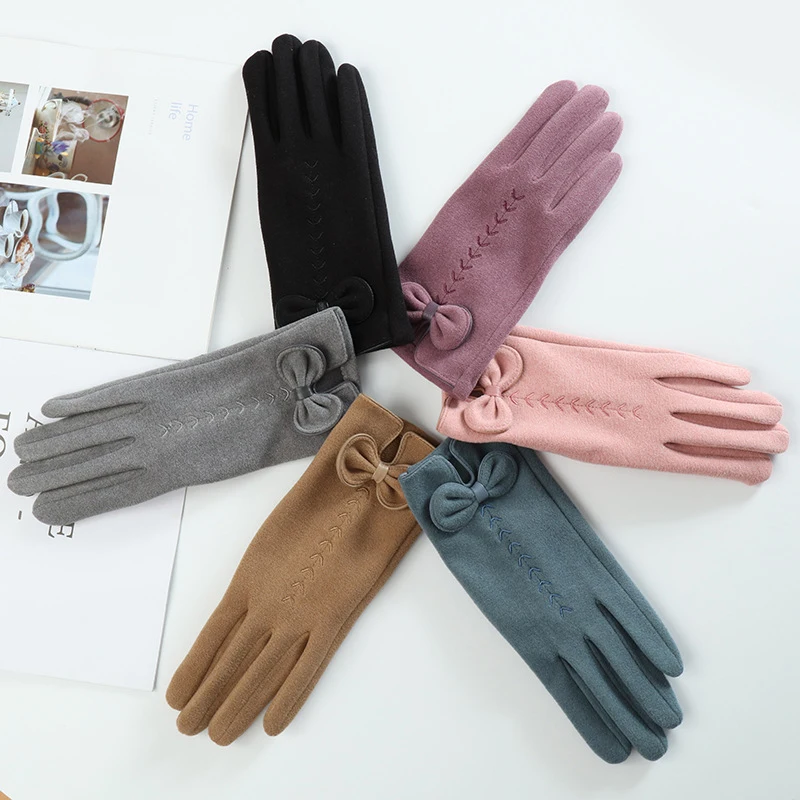 New Elegant Women's Winter Cold Resistant Gloves Warm Glove Bow Knot Simple Style Riding Windproof Touch Screen Outdoor Gloves
New Elegant Women's Winter Cold Resistant Gloves Warm Glove Bow Knot Simple Style Riding Windproof Touch Screen Outdoor Gloves