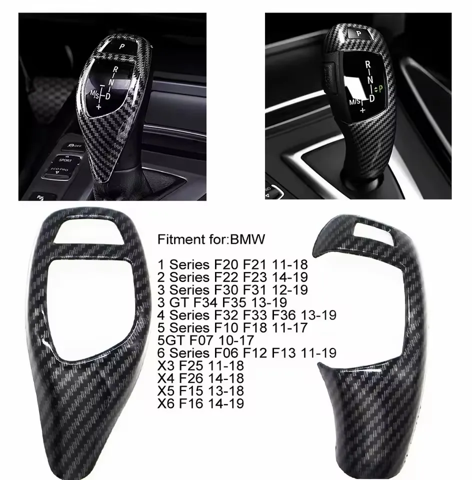 Car Carbon Fiber Texture Gear Shift Panel Frame Gear Knob Cover Head Trim for BMW F30 F10 F15 F07 F20 F21 F22 F32 F34 F35 5GT
Car Carbon Fiber Texture Gear Shift Panel Frame Gear Knob Cover Head Trim for BMW F30 F10 F15 F07 F20 F21 F22 F32 F34 F35 5GT