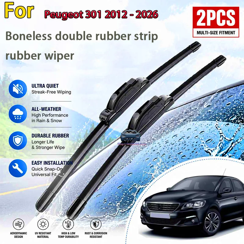 Front Wiper Blades For Peugeot 301 2012 - 2026 Windshield Windscreen Clean Window Car Rain Brushes 24"+16" Modification Parts
Front Wiper Blades For Peugeot 301 2012 - 2026 Windshield Windscreen Clean Window Car Rain Brushes 24"+16" Modification Parts