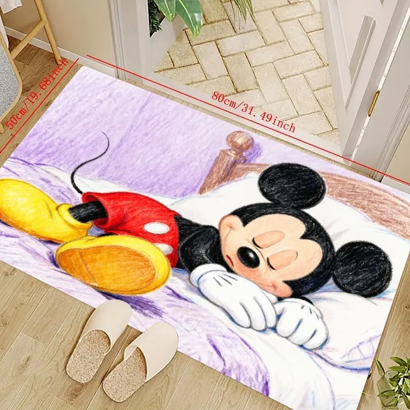 Очаровательный напольный коврик с Микки Маусом, 1 шт., коврик с милым персонажем мультфильма для детской комнаты, детской, спальни и гостиной, дома
Очаровательный напольный коврик с Микки Маусом, 1 шт., коврик с милым персонажем мультфильма для детской комнаты, детской, спальни и гостиной, дома