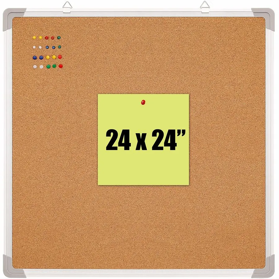 Набор досок для заметок: пробковая доска 24 x 24 дюйма в рамке с 10 кнопками-гвоздиками, настенный органайзер для сообщений и заметок для дома
Набор досок для заметок: пробковая доска 24 x 24 дюйма в рамке с 10 кнопками-гвоздиками, настенный органайзер для сообщений и заметок для дома