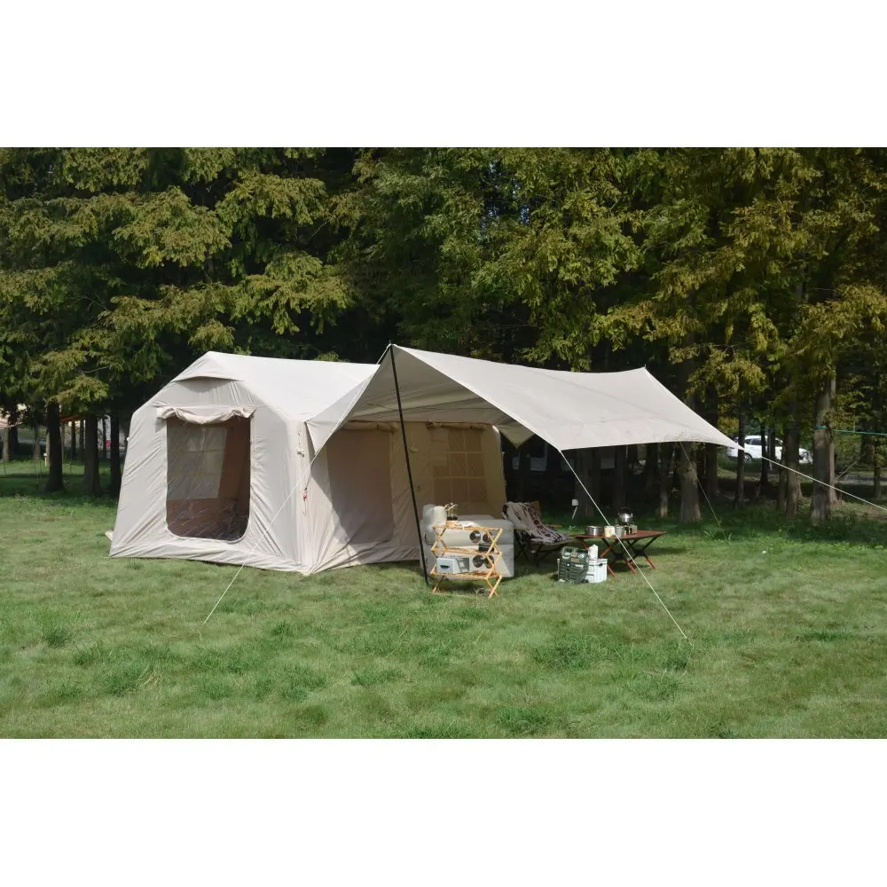 5min Easy Setup Inflatable Camping Tent 300D Cotton Fabric Better Ventilation Waterproof Windproof Blow up Tents with Canopy
5min Easy Setup Inflatable Camping Tent 300D Cotton Fabric Better Ventilation Waterproof Windproof Blow up Tents with Canopy