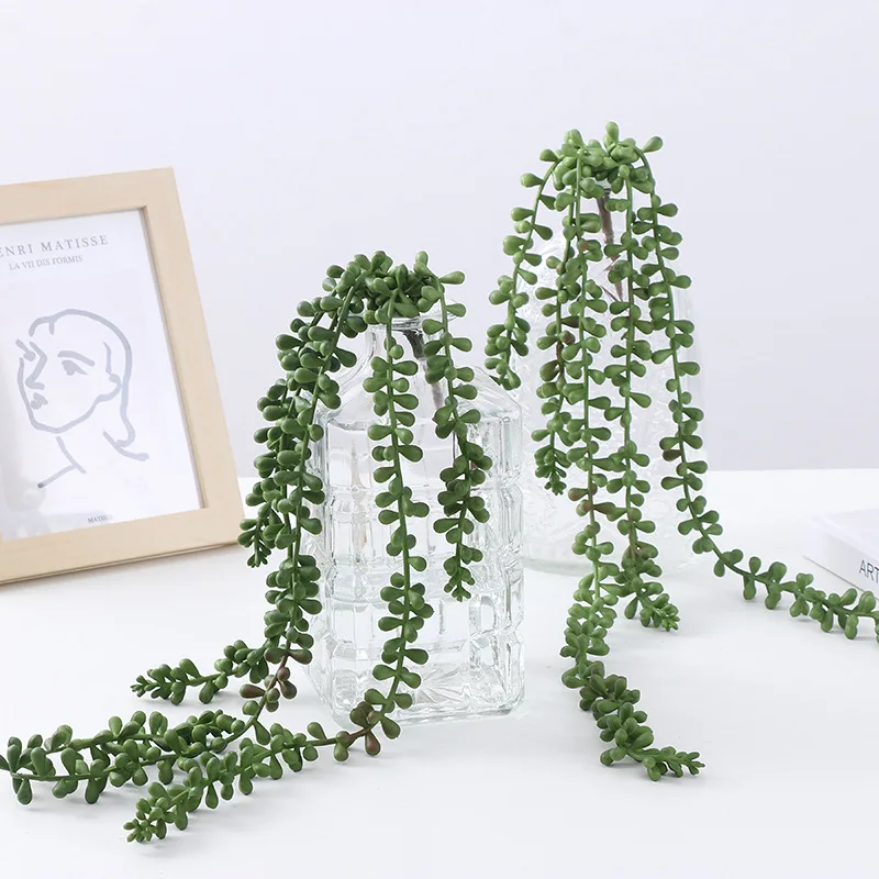 5Pc Faux Vines Green Succulent Plant Rattan Lover's Tears Wall Hanging Decor Home Outdoor Garden Decoration Hotel Opening Layout
5Pc Faux Vines Green Succulent Plant Rattan Lover's Tears Wall Hanging Decor Home Outdoor Garden Decoration Hotel Opening Layout