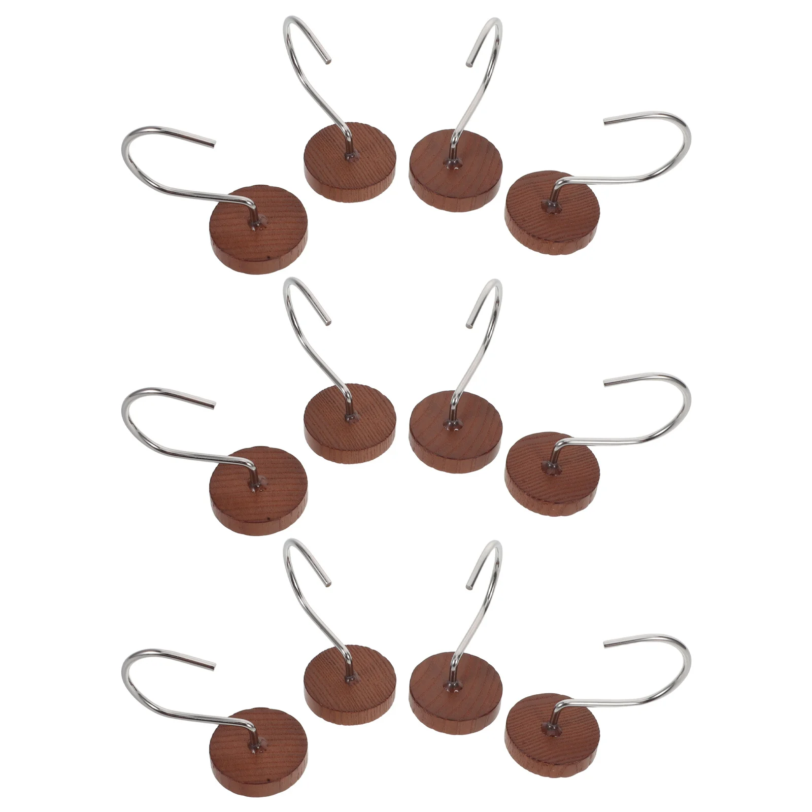 12Pcs Wooden Shower Curtain Hooks Natural Wood and Metal Rings for Bathroom Decor Rustic Farmhouse Style Shower Rod Accessories
12Pcs Wooden Shower Curtain Hooks Natural Wood and Metal Rings for Bathroom Decor Rustic Farmhouse Style Shower Rod Accessories