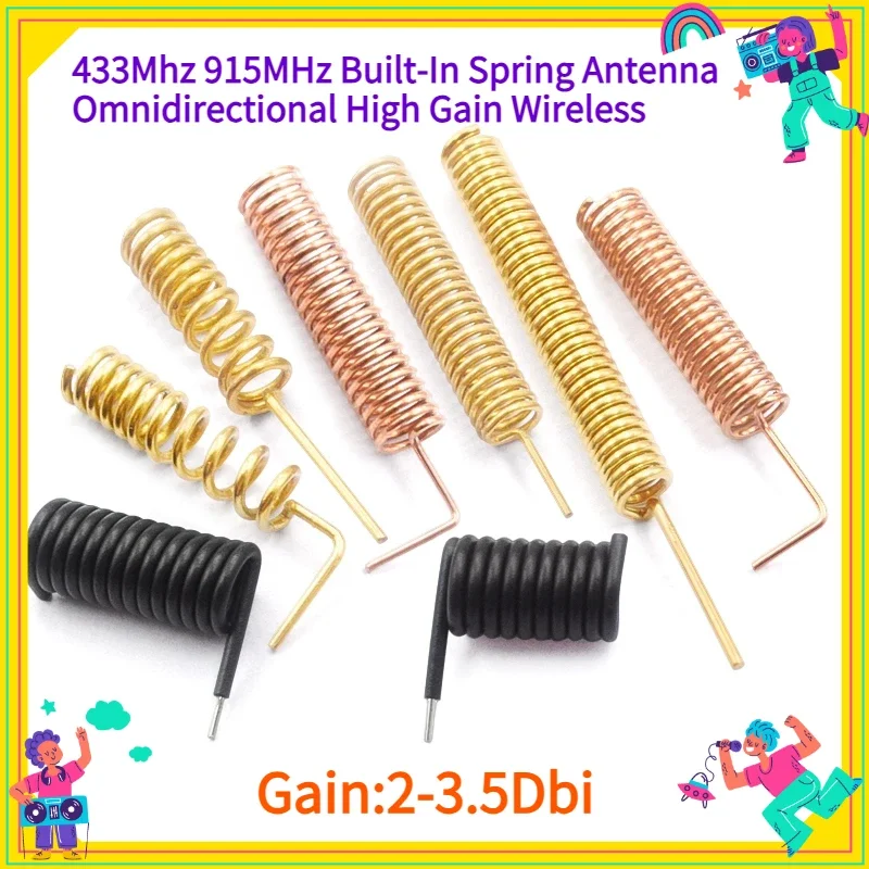 5PCS 433Mhz 915MHz Built-In Spring Antenna Omnidirectional High Gain Wireless Card Router Copper Lora Module Coil Aerial
5PCS 433Mhz 915MHz Built-In Spring Antenna Omnidirectional High Gain Wireless Card Router Copper Lora Module Coil Aerial