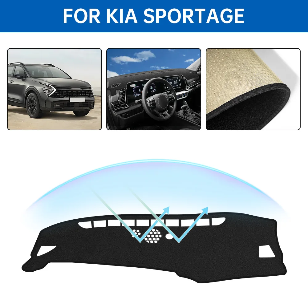 For Kia Sportage NQ5 2022 2023 2024 Car Dashboard Cover Sunshade Protector Non-slip Anti-UV Dash Mat Car Interior Accessories
For Kia Sportage NQ5 2022 2023 2024 Car Dashboard Cover Sunshade Protector Non-slip Anti-UV Dash Mat Car Interior Accessories