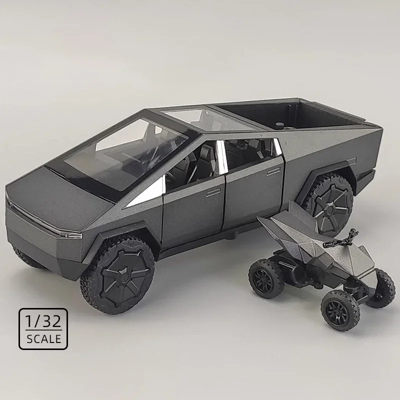 1:32 Cybertruck Toy Alloy Off Road Diecast Metal Model Sound & Light Pull Back Toy Gift for Friends Decorative Trendy Ornaments
1:32 Cybertruck Toy Alloy Off Road Diecast Metal Model Sound & Light Pull Back Toy Gift for Friends Decorative Trendy Ornaments