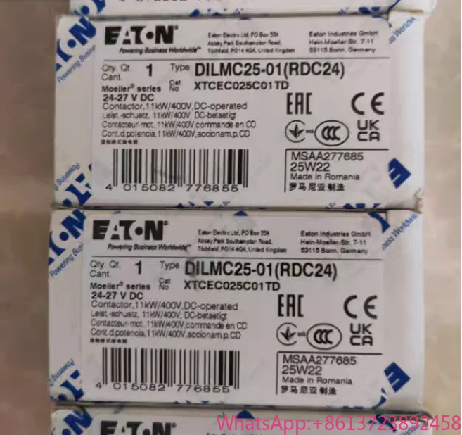 New original Eaton DILMC25-01(RDC24 contactor
New original Eaton DILMC25-01(RDC24 contactor