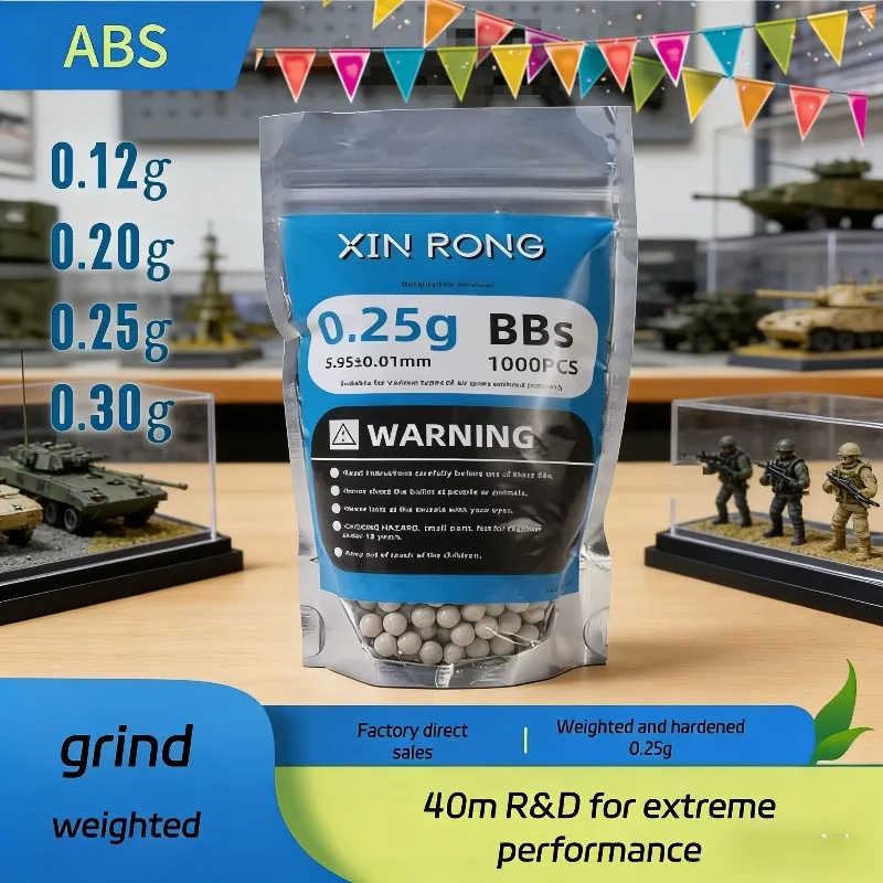 1000pcs 6mm Airsoft BBs 0.12g/0.2g/0.25g/0.3g/0.4g Plastic Shooting Balls for Air Gun Toys
1000pcs 6mm Airsoft BBs 0.12g/0.2g/0.25g/0.3g/0.4g Plastic Shooting Balls for Air Gun Toys