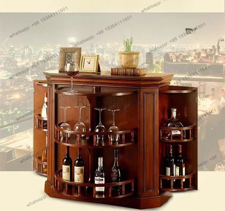 American wine cabinet solid wood wine cabinet revolving door three doors wine rack restaurant multi-functional storage floor
American wine cabinet solid wood wine cabinet revolving door three doors wine rack restaurant multi-functional storage floor