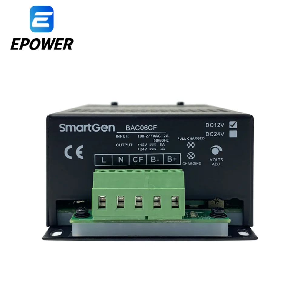 SmartGen BAC06CF 12v / 24v Auto Intelligent Battery Charger Module Power Supply Float Charging Circuit Board Adapter
SmartGen BAC06CF 12v / 24v Auto Intelligent Battery Charger Module Power Supply Float Charging Circuit Board Adapter