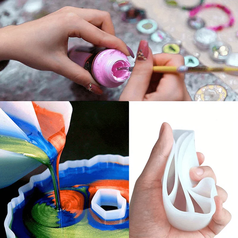 4pcs Diy Silicone Measuring Cups 2/3/4/5 Chambers Reusable Paint Mixing Cups With Divider Mixing Tools
4pcs Diy Silicone Measuring Cups 2/3/4/5 Chambers Reusable Paint Mixing Cups With Divider Mixing Tools
