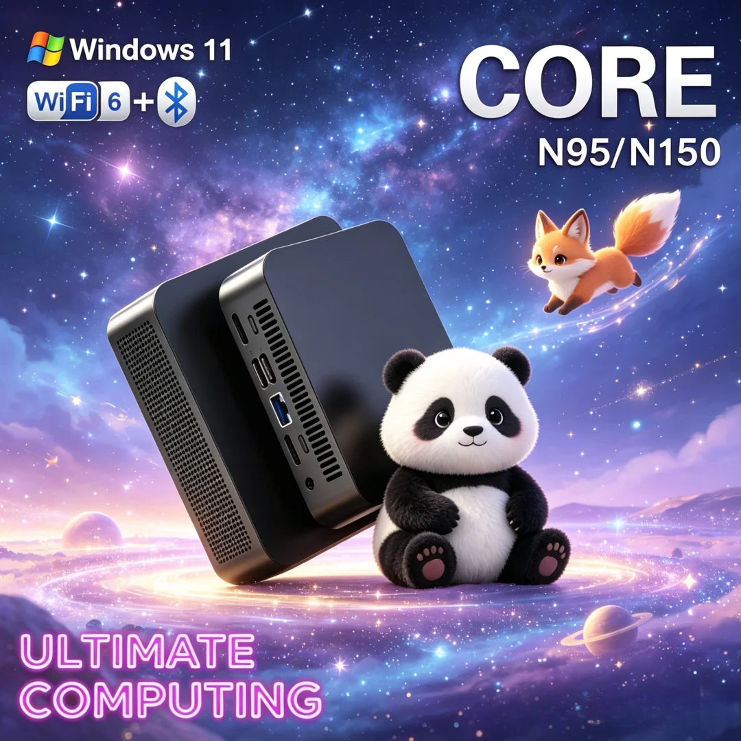 2026 Velleity Windows 11 Pro Core N95/N150 Mini PC 16GB RAM 1/2TB M.2 SSD WIFI6 BT5.2 4K 60Hz HD Paragon Mini Gaming Pc Exquisit
2026 Velleity Windows 11 Pro Core N95/N150 Mini PC 16GB RAM 1/2TB M.2 SSD WIFI6 BT5.2 4K 60Hz HD Paragon Mini Gaming Pc Exquisit
