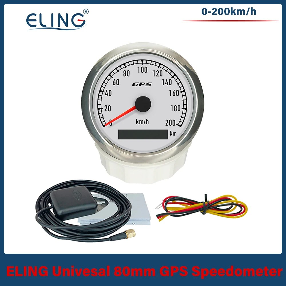 ELING 80mm Speedometer GPS Odometer 60 80 120 200 KM/H for Auto Sailboat Truck with 7 Colors Backlight 12V 24V
ELING 80mm Speedometer GPS Odometer 60 80 120 200 KM/H for Auto Sailboat Truck with 7 Colors Backlight 12V 24V