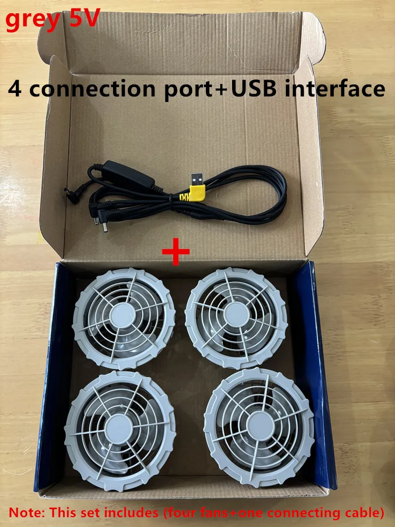 Fan Clothing 3-Speed Speed Regulation Usb Interface Connection Cable Accessories Workwear Jacket 5V Fan Accessorie Set
Fan Clothing 3-Speed Speed Regulation Usb Interface Connection Cable Accessories Workwear Jacket 5V Fan Accessorie Set
