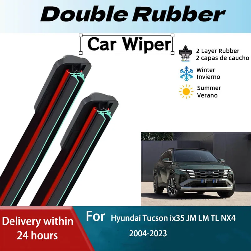 LH Front Rear Windshield Wiper Blades For Hyundai Tucson ix35 JM LM TL NX4 2004-2023 2PCS Windscreen Window Brushes Accessories
LH Front Rear Windshield Wiper Blades For Hyundai Tucson ix35 JM LM TL NX4 2004-2023 2PCS Windscreen Window Brushes Accessories