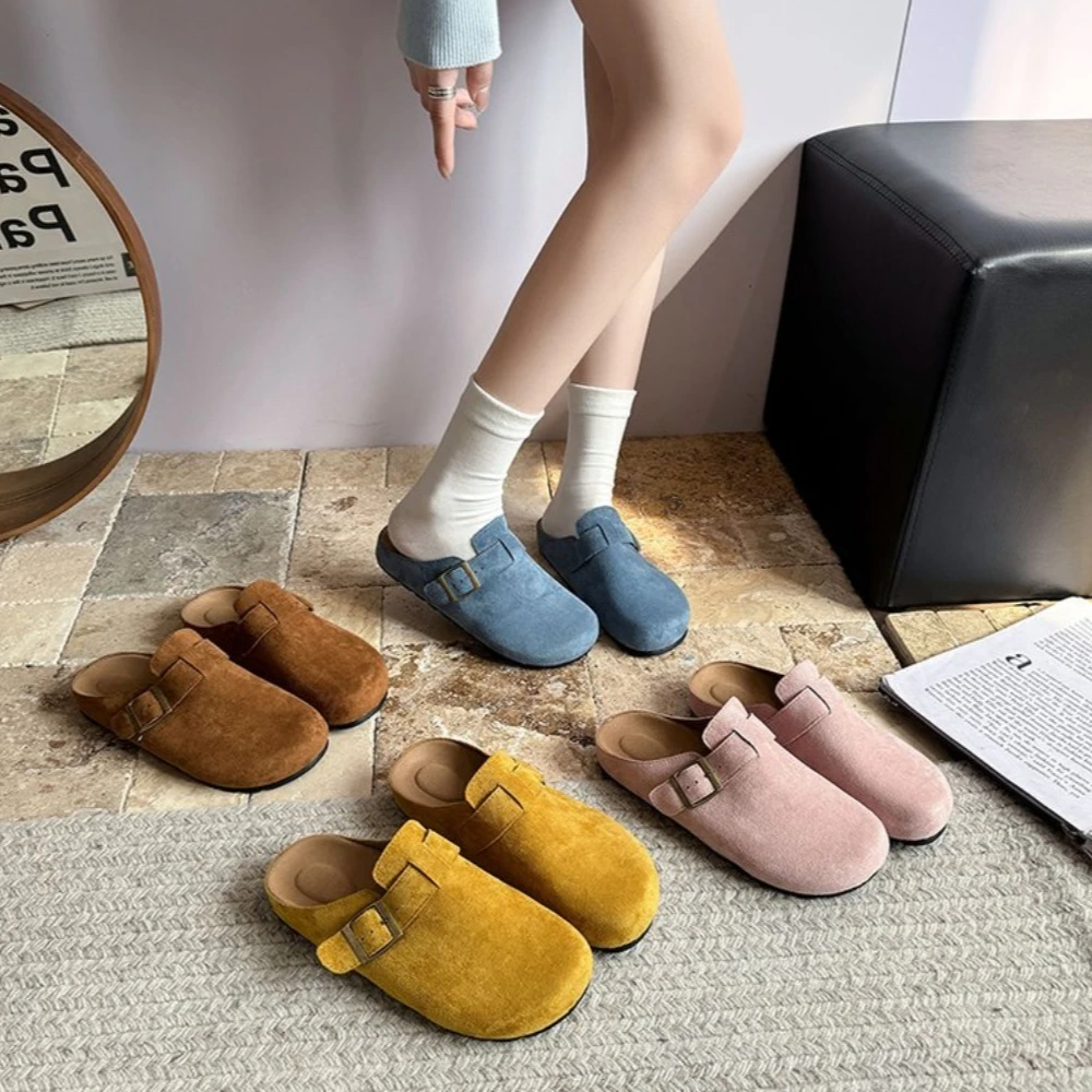 2025 Women's Closed Toe Slippers Cow Suede Leather Clogs Women's Sandals Retro Fashion Garden Shoes Flat Sandls for Men Women
2025 Women's Closed Toe Slippers Cow Suede Leather Clogs Women's Sandals Retro Fashion Garden Shoes Flat Sandls for Men Women