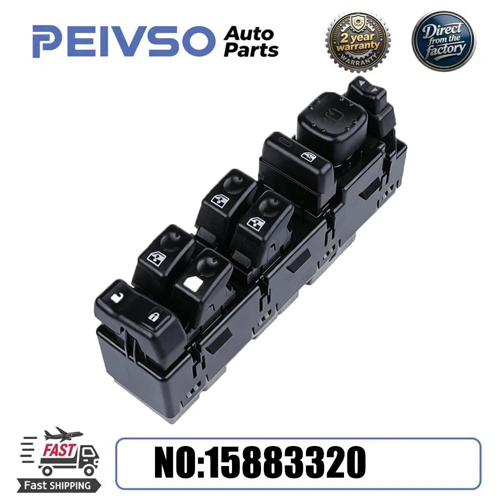 15883320 Master Power Window Switch with Folding Mirrors For Chevy Avalanche Silverado Suburban Tahoe GMC Yukon Sierra 2003-2007
15883320 Master Power Window Switch with Folding Mirrors For Chevy Avalanche Silverado Suburban Tahoe GMC Yukon Sierra 2003-2007