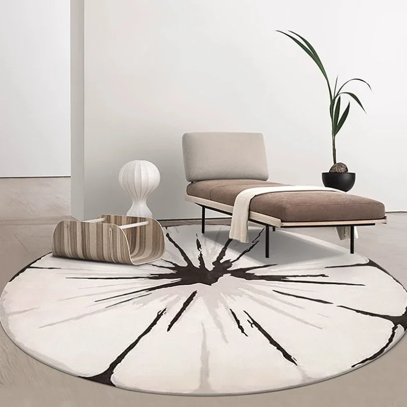 Round Black White Living Room Carpet Abstract Rendering Art Rug Soft Comfortable Bedside Rugs Large Size Modern Bedroom Carpets
Round Black White Living Room Carpet Abstract Rendering Art Rug Soft Comfortable Bedside Rugs Large Size Modern Bedroom Carpets