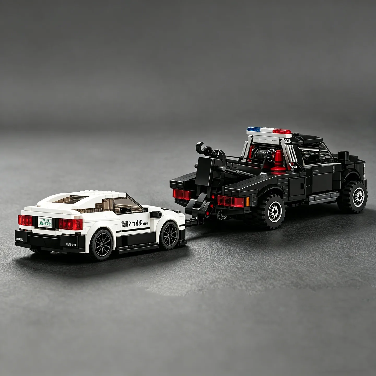 NEW City American Police Tow Truck F450 Trailer Mini Model Car Building Blocks Educational Toy Tractor AE86 Car
NEW City American Police Tow Truck F450 Trailer Mini Model Car Building Blocks Educational Toy Tractor AE86 Car