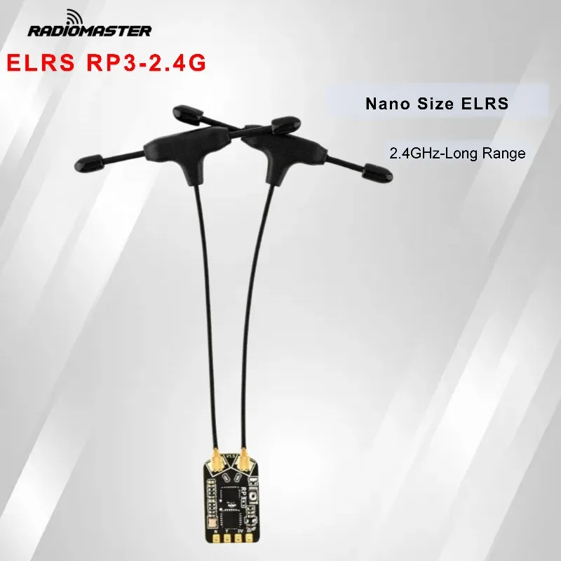 RadioMaster RP3 V2 ExpressLRS 2.4GHz Nano Receiver Dual Antenna TCXO Long Range for FPV Drone Fixed Wing
RadioMaster RP3 V2 ExpressLRS 2.4GHz Nano Receiver Dual Antenna TCXO Long Range for FPV Drone Fixed Wing