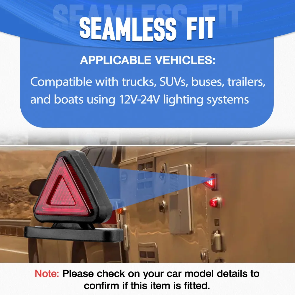 2pcs Truck Side Marker Light LED Outline Lamp Turn Signal Lamp Warning Light Accessories For Trucks SUVs Buses Trailers Boats 
2pcs Truck Side Marker Light LED Outline Lamp Turn Signal Lamp Warning Light Accessories For Trucks SUVs Buses Trailers Boats