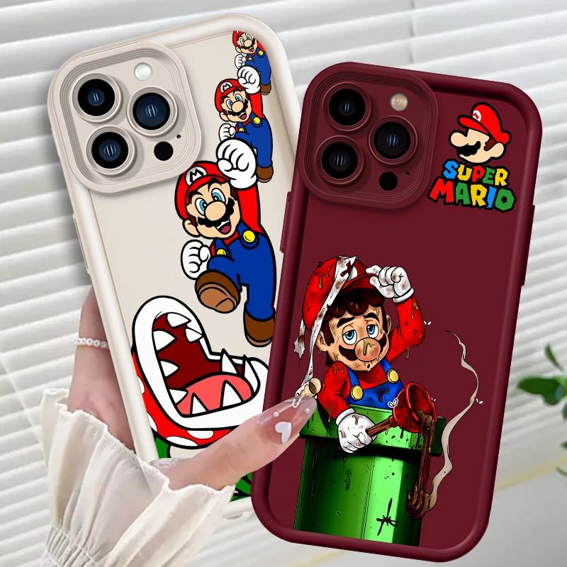 Mario Cartoon Popular Eye Ladder For Apple iPhone 15 14 13 12 11 XS XR X Pro Max Plus Soft Phone Case
Mario Cartoon Popular Eye Ladder For Apple iPhone 15 14 13 12 11 XS XR X Pro Max Plus Soft Phone Case