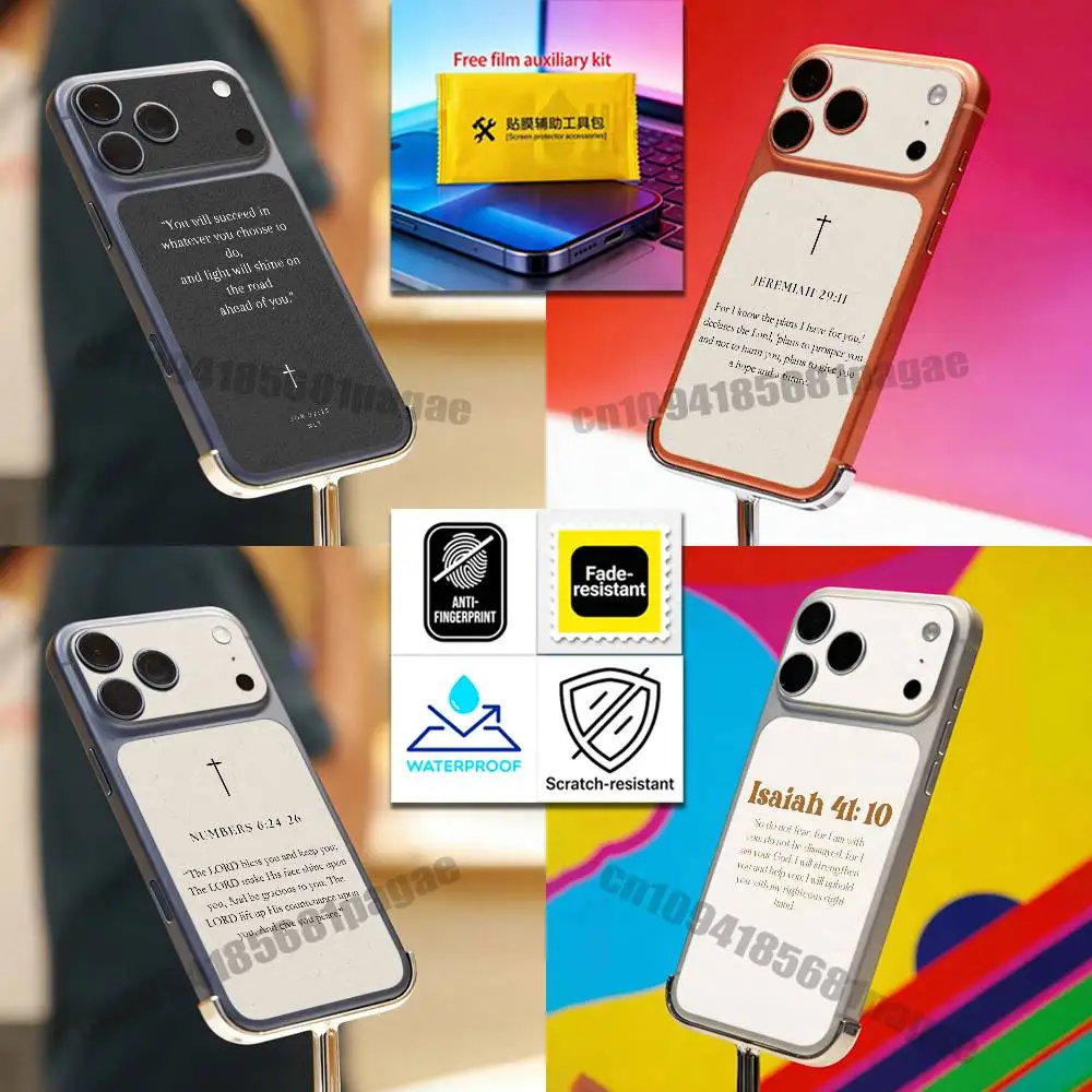 For God Jesus Bible Verse Isaiah iPhone 17 Pro Max Phone Back Film Decal Skin Wrap Protective Sticker Full Cover
For God Jesus Bible Verse Isaiah iPhone 17 Pro Max Phone Back Film Decal Skin Wrap Protective Sticker Full Cover