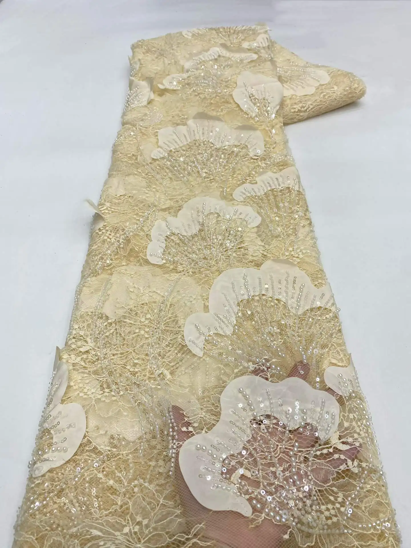 2026 Luxury African Lace Fabric 5 Yards Mesh Lace Tulle Lace Fabric Embroidered Nigerian Fabric for Wedding Dress Sew
2026 Luxury African Lace Fabric 5 Yards Mesh Lace Tulle Lace Fabric Embroidered Nigerian Fabric for Wedding Dress Sew