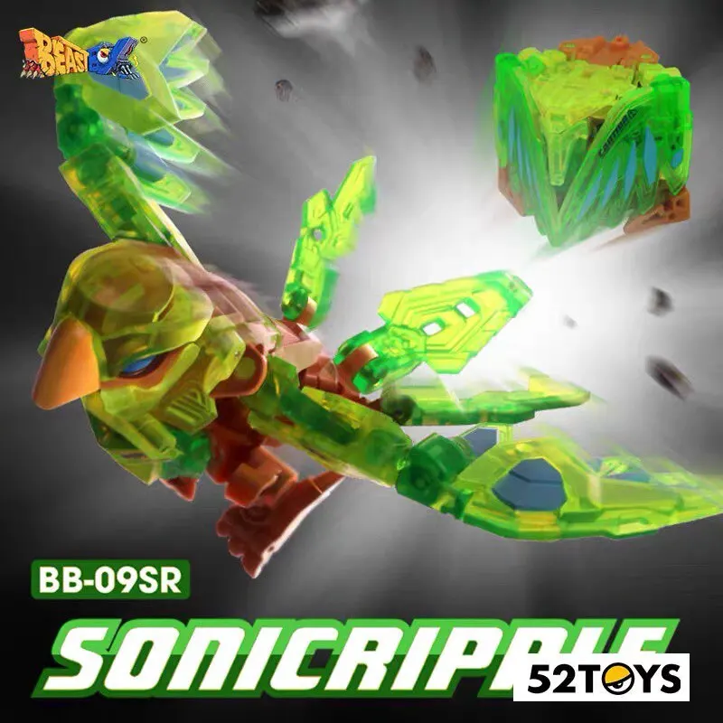 In Stock 52TOYS Beast Box Sonic Ripple Green Bird Parrot Limited Deformation Toy Mecha Robot
In Stock 52TOYS Beast Box Sonic Ripple Green Bird Parrot Limited Deformation Toy Mecha Robot
