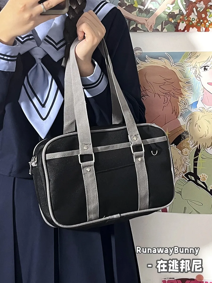 Japanese-style JK Pink Uniform Shoulder Bags Women's Large-capacity Handbag Tote Bag Messenger Bag Computer Bag
Japanese-style JK Pink Uniform Shoulder Bags Women's Large-capacity Handbag Tote Bag Messenger Bag Computer Bag